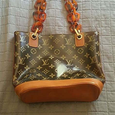 clear lv bag|louis vuitton clear monogram bag.